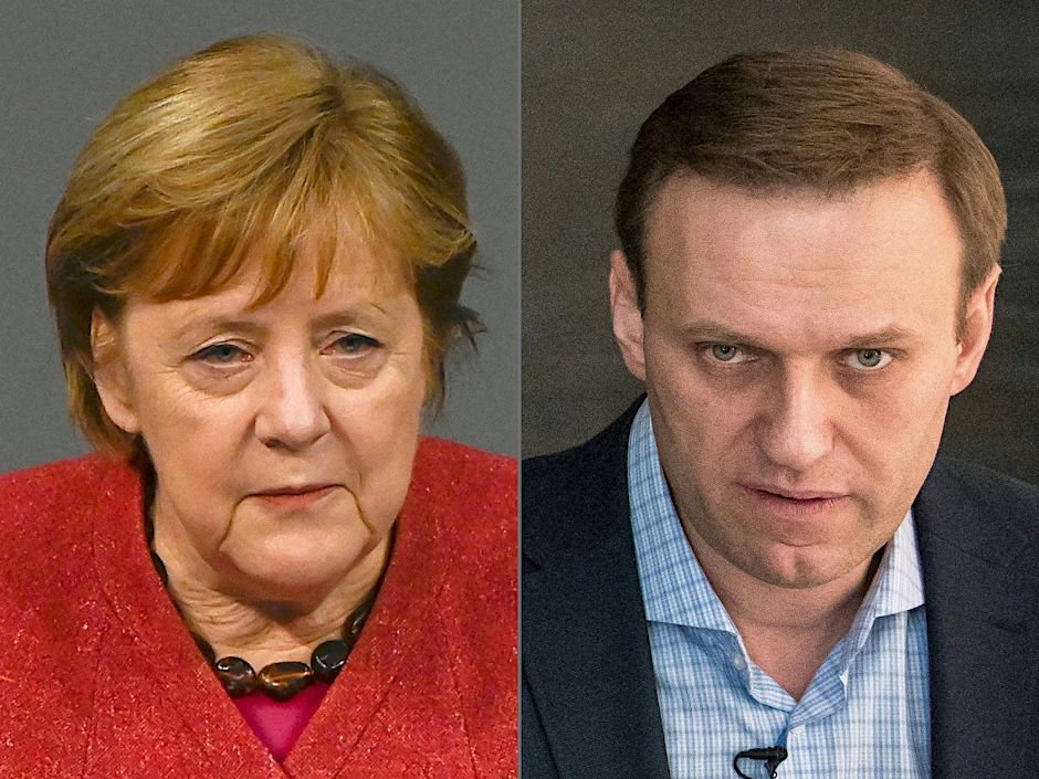 Die deutsche Bundeskanzlerin fordert die sofortige Freilassung Nawalnys.&nbsp;