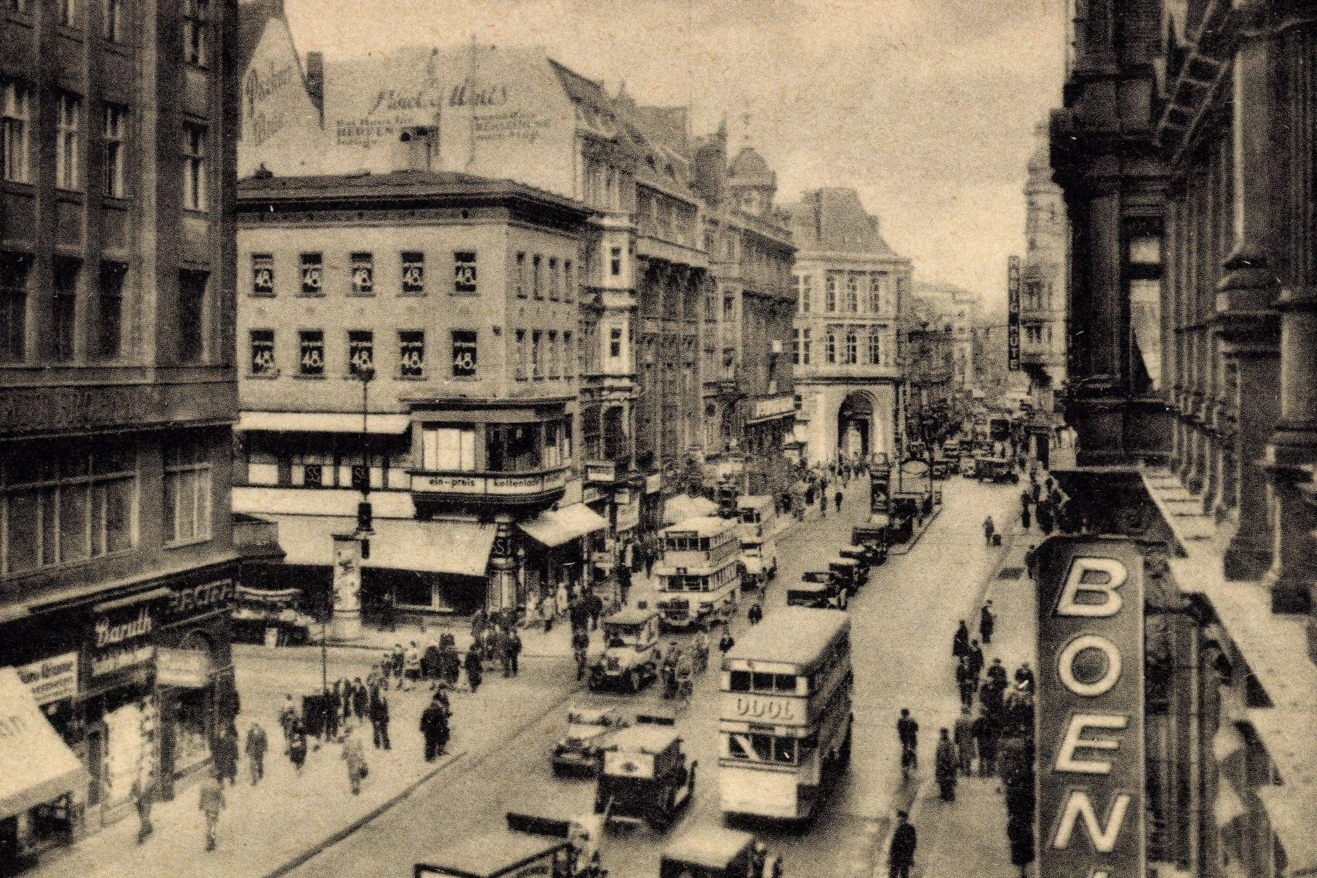 Blick auf die Friedrichstraße um 1935.