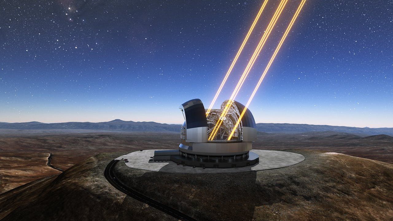 Das Extremely Large Telescope der Europäischen Südsternwarte im Norden Chiles. <br>