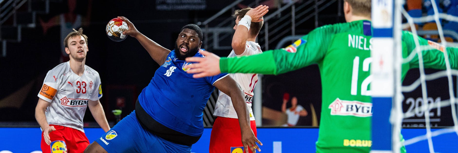 Wenn Gauthier Mvumbi am Kreis zum Wurt ansetzt, dann trifft er auch fast immer. 