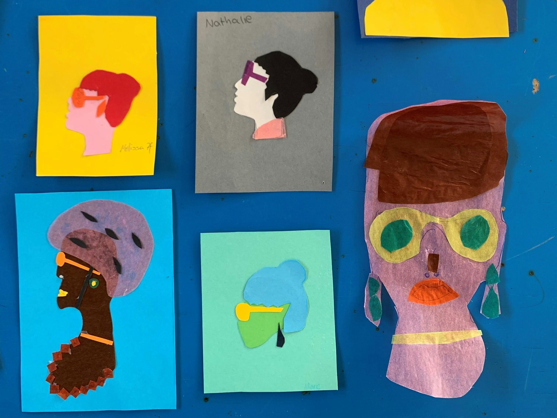 Collage, die im Unterricht des Autors entstanden ist (Ausschnitt).