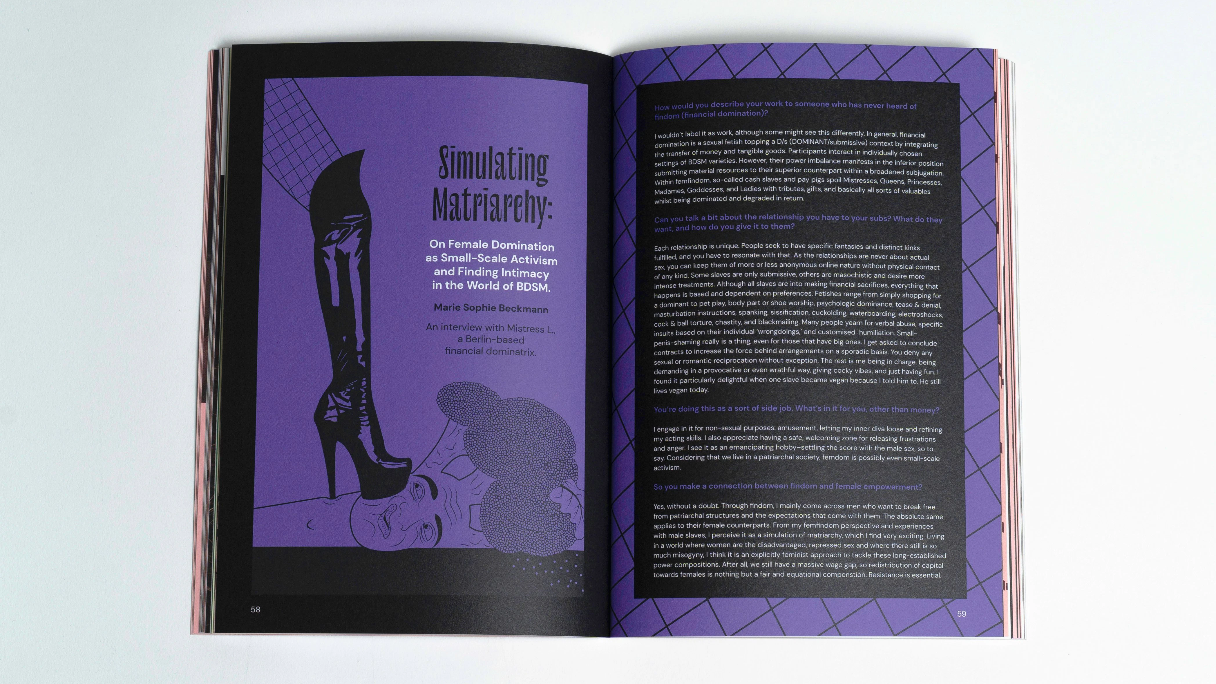 A spread in the first print issue of DADDY.&nbsp;