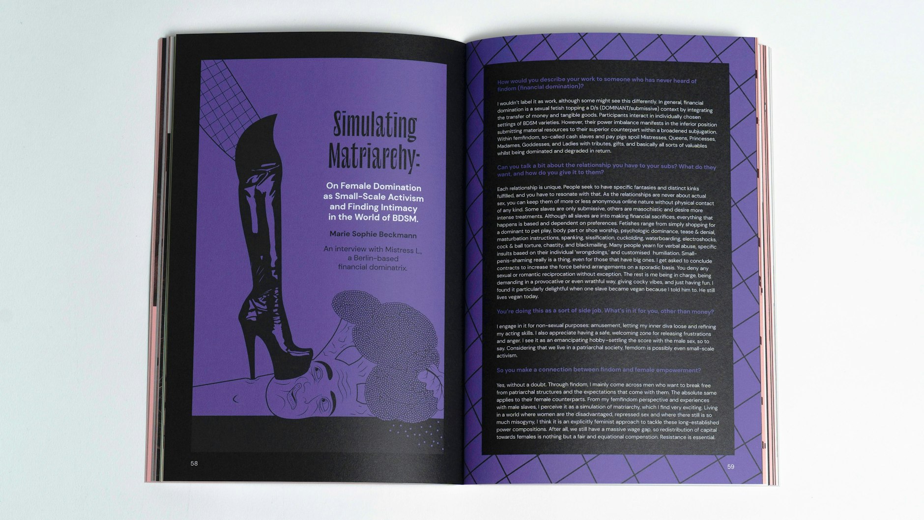 A spread in the first print issue of DADDY.&nbsp;