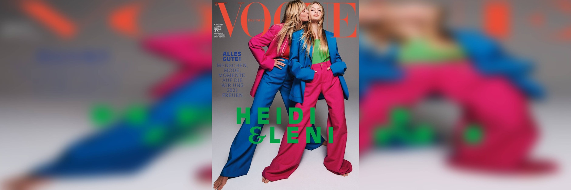 Heidi und Leni Klum tragen auf dem Vogue-Cover weite Hosen mit Schlag. Das könnte 2021 zum Trend werden.
