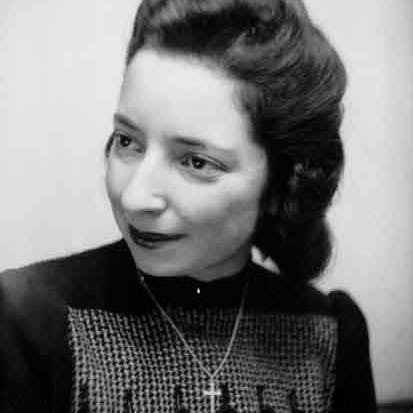 Margot Friedländer in April 1943 when she was in hiding - the cross she wears was gifted to her.<br>
