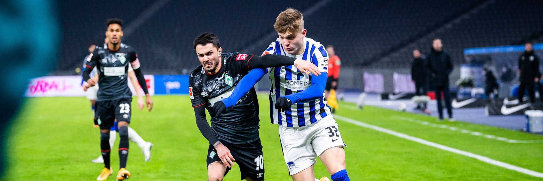 Luca Netz (17) feierte gegen Bremen am Sonnabend sein Startelfdebüt. Nun ist der Berliner erneut in den Fokus des FC Bayern geraten. 