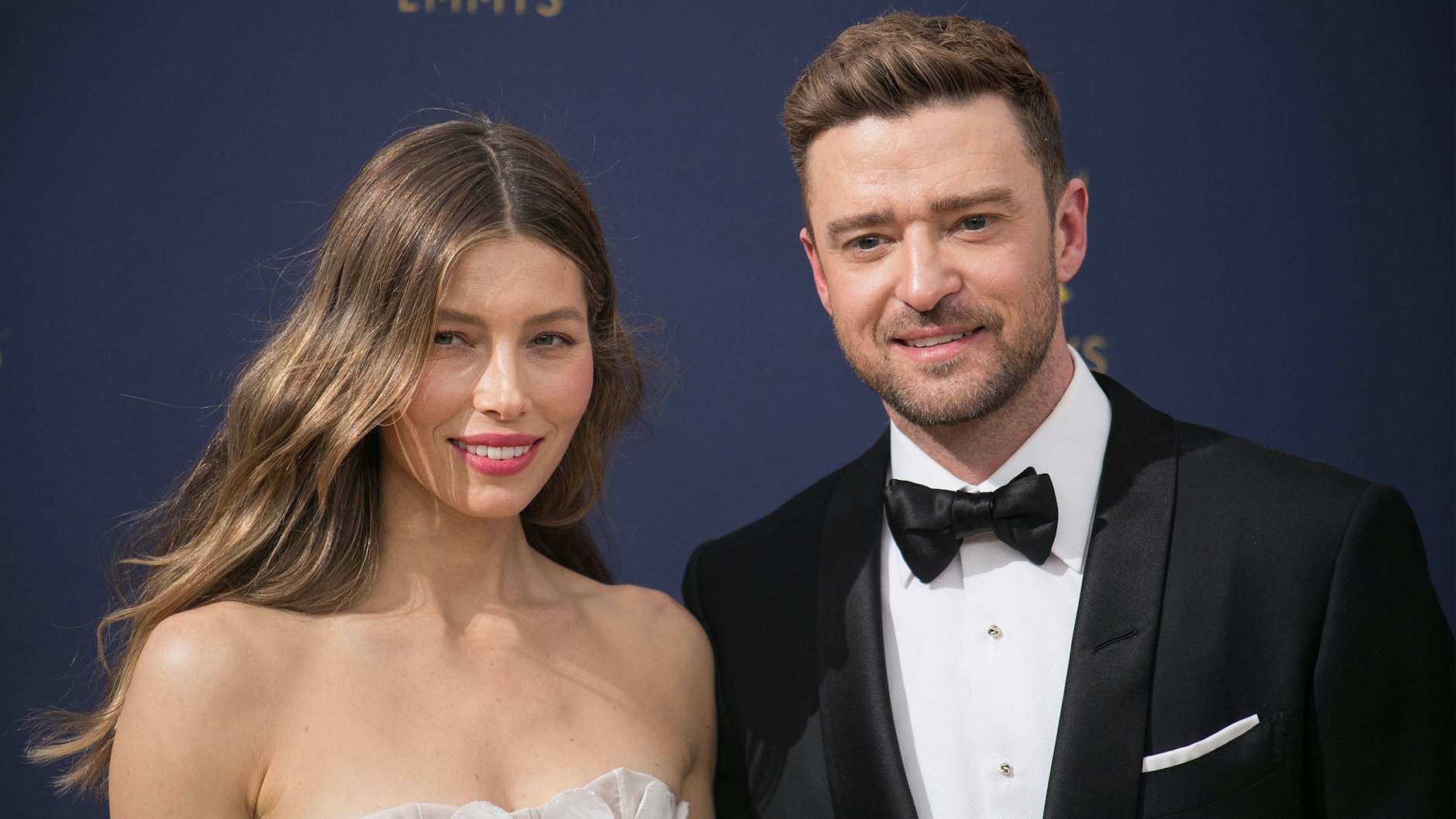 Justin Timberlake mit seiner Ehefrau Jessica Biel bei einem Event in Los Angeles, 2018.&nbsp;
