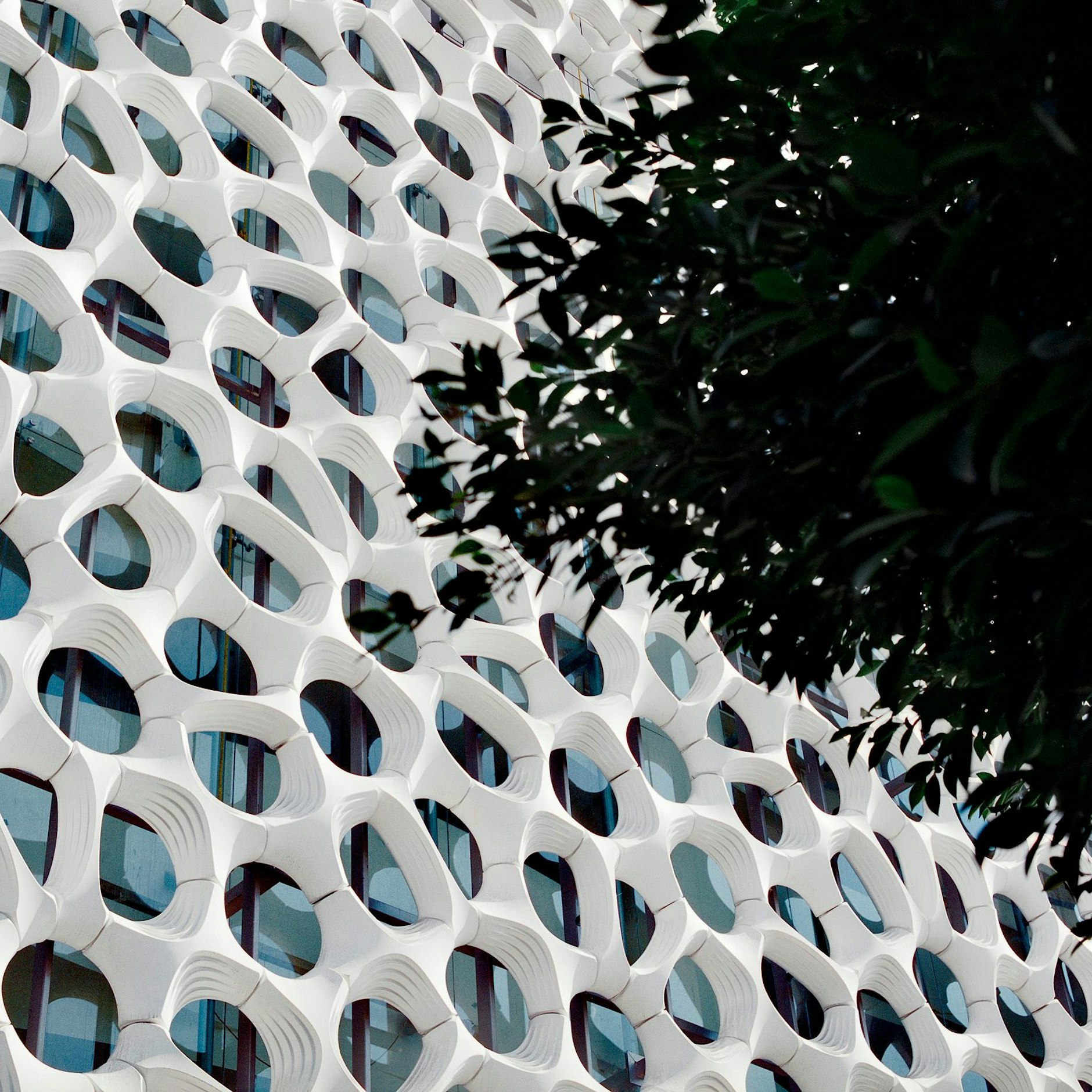 Designed in Berlin: the pollution-eating facade of the Manuel Gea Gonzalez Hospital in Mexico City.