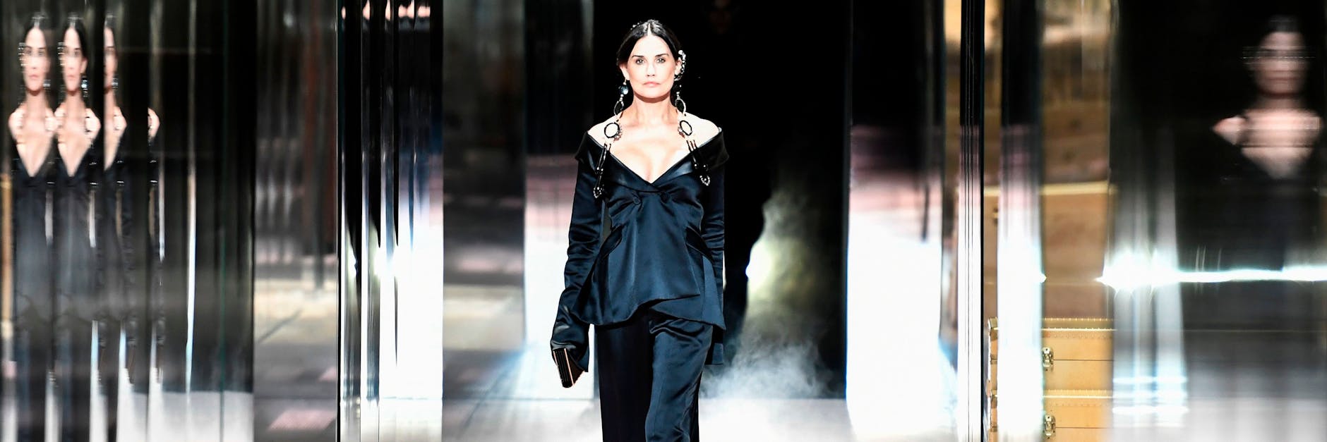 US-Schauspielerin Demi Moore bei der Pariser Modewoche.