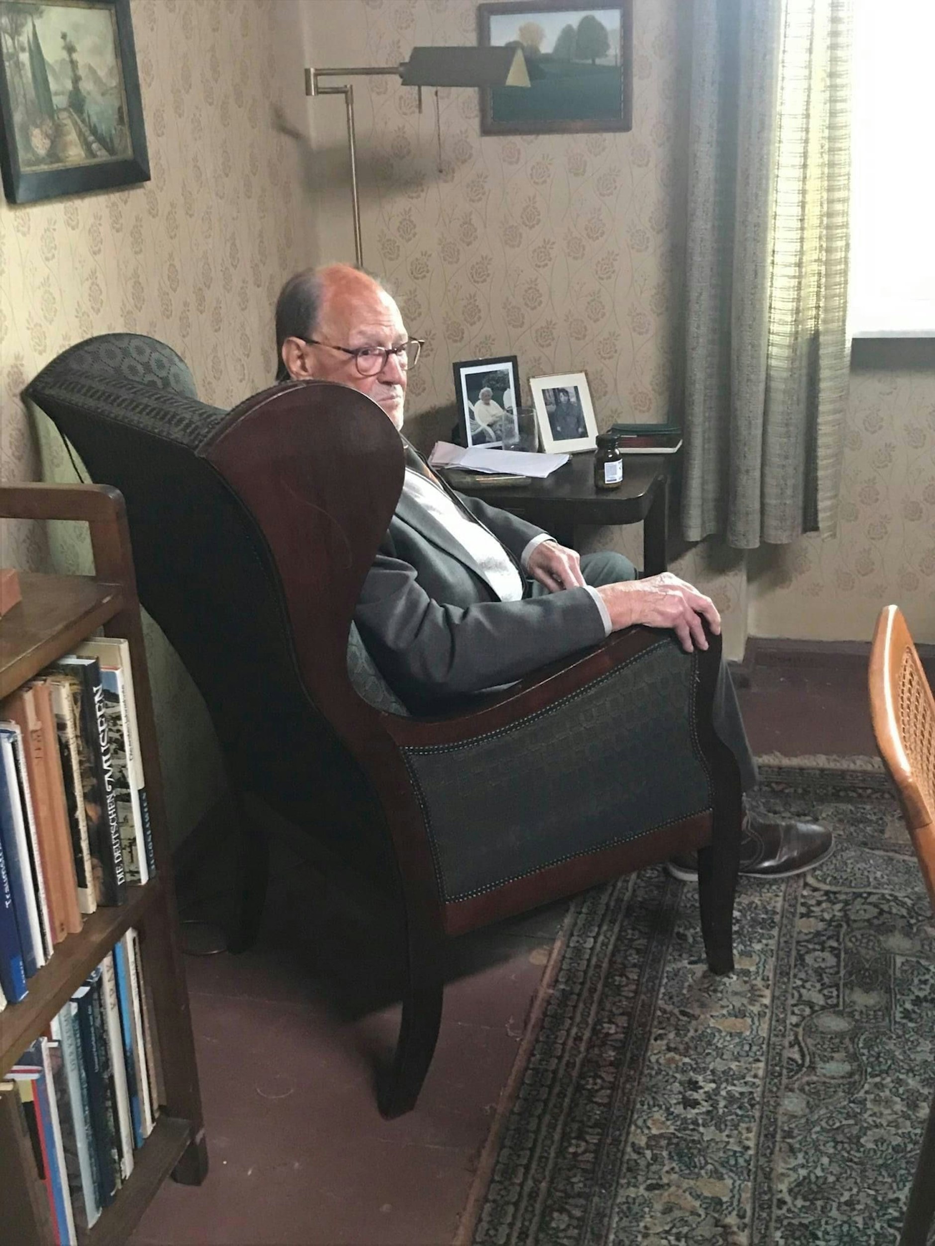 Herbert Köfer als Hundertjähriger in der Filmkulisse: „Krauses Zukunft“ wird am 5. Februar in der ARD gezeigt.