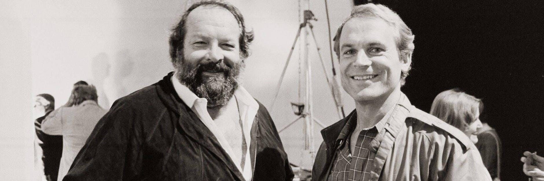 Bud Spencer und Terence Hill bei "Wetten, dass...?" 1983. 
