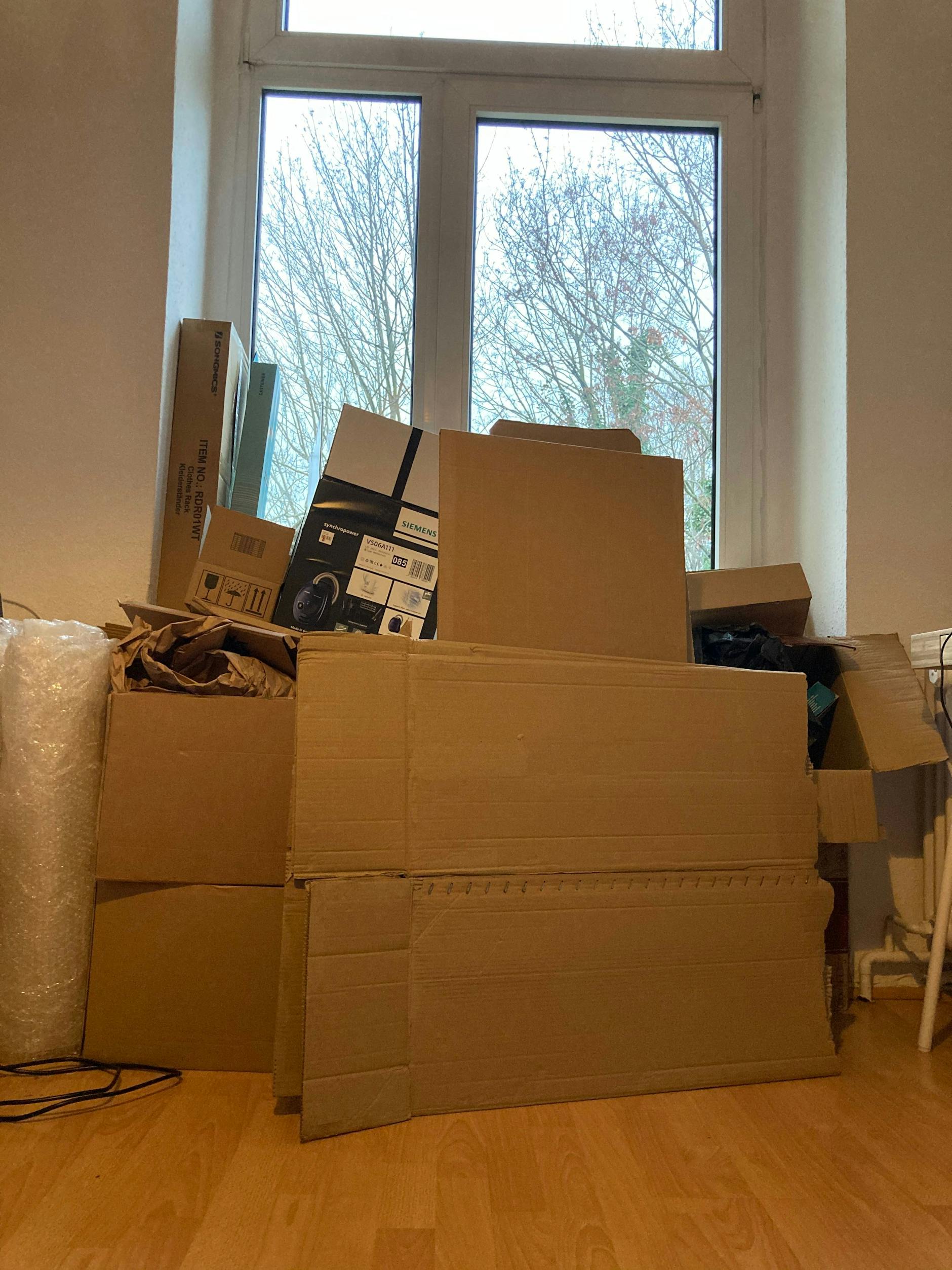 Brown and grey is a classic combination around here.