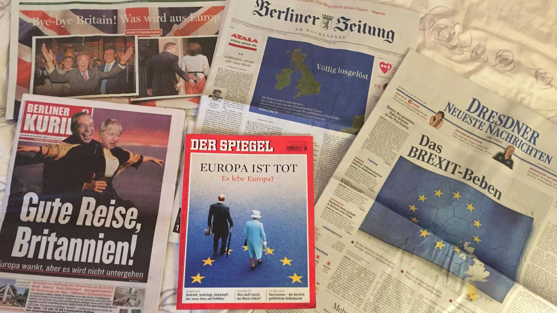The German press reacts to Brexit - and ruins Peter Schilling for pro-EU Brits.