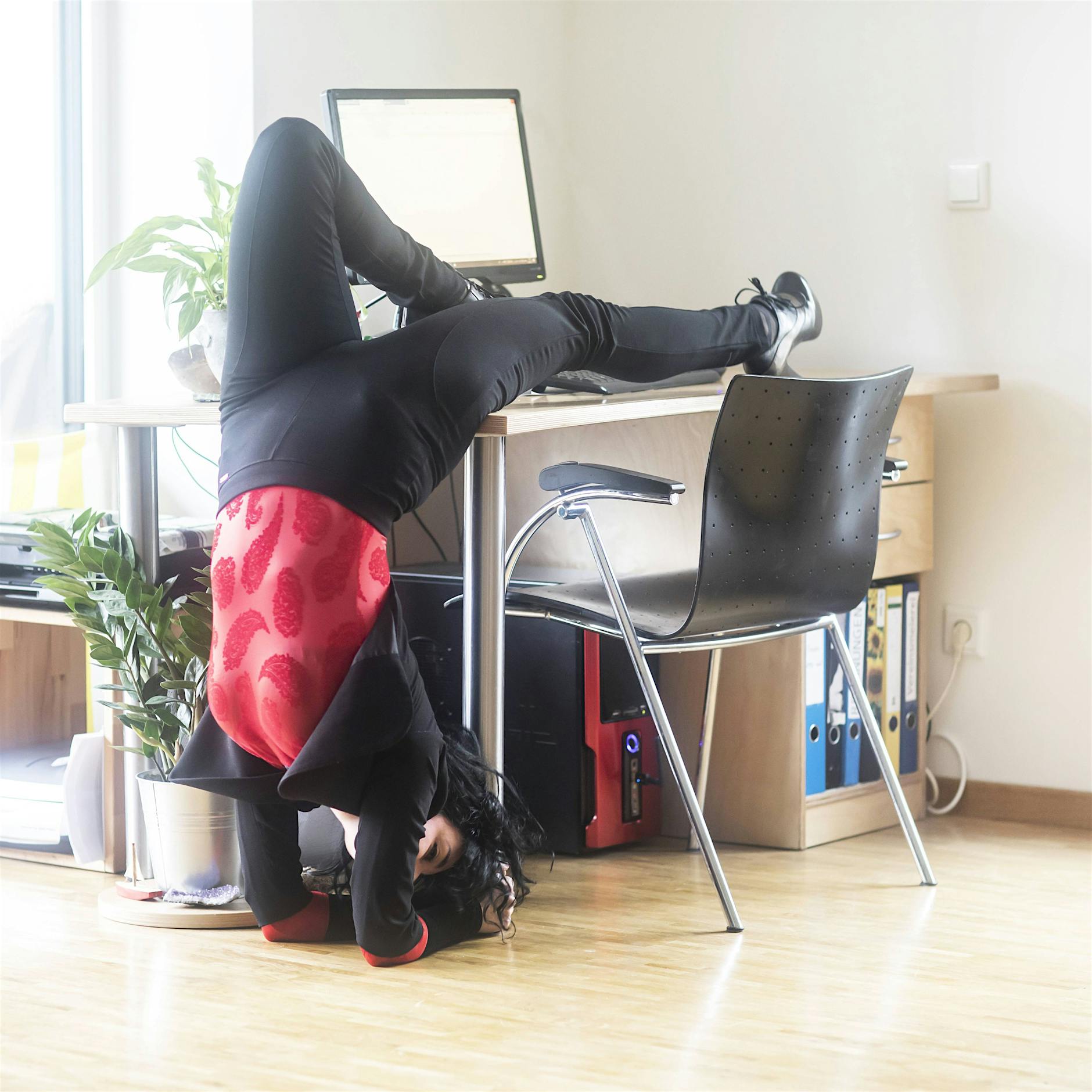 Optionen im Homeoffice: Betrunken, nackt oder im Schlafanzug?