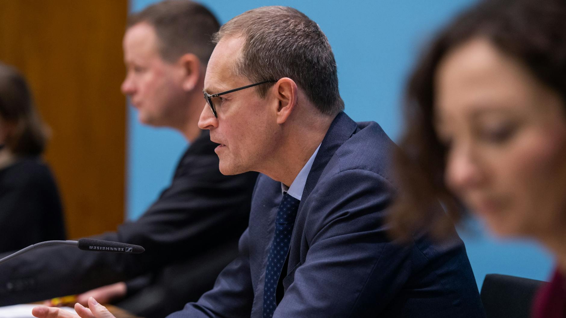 Klaus Lederer (Die Linke), Michael Müller (SPD) und Ramona Pop (Grüne).