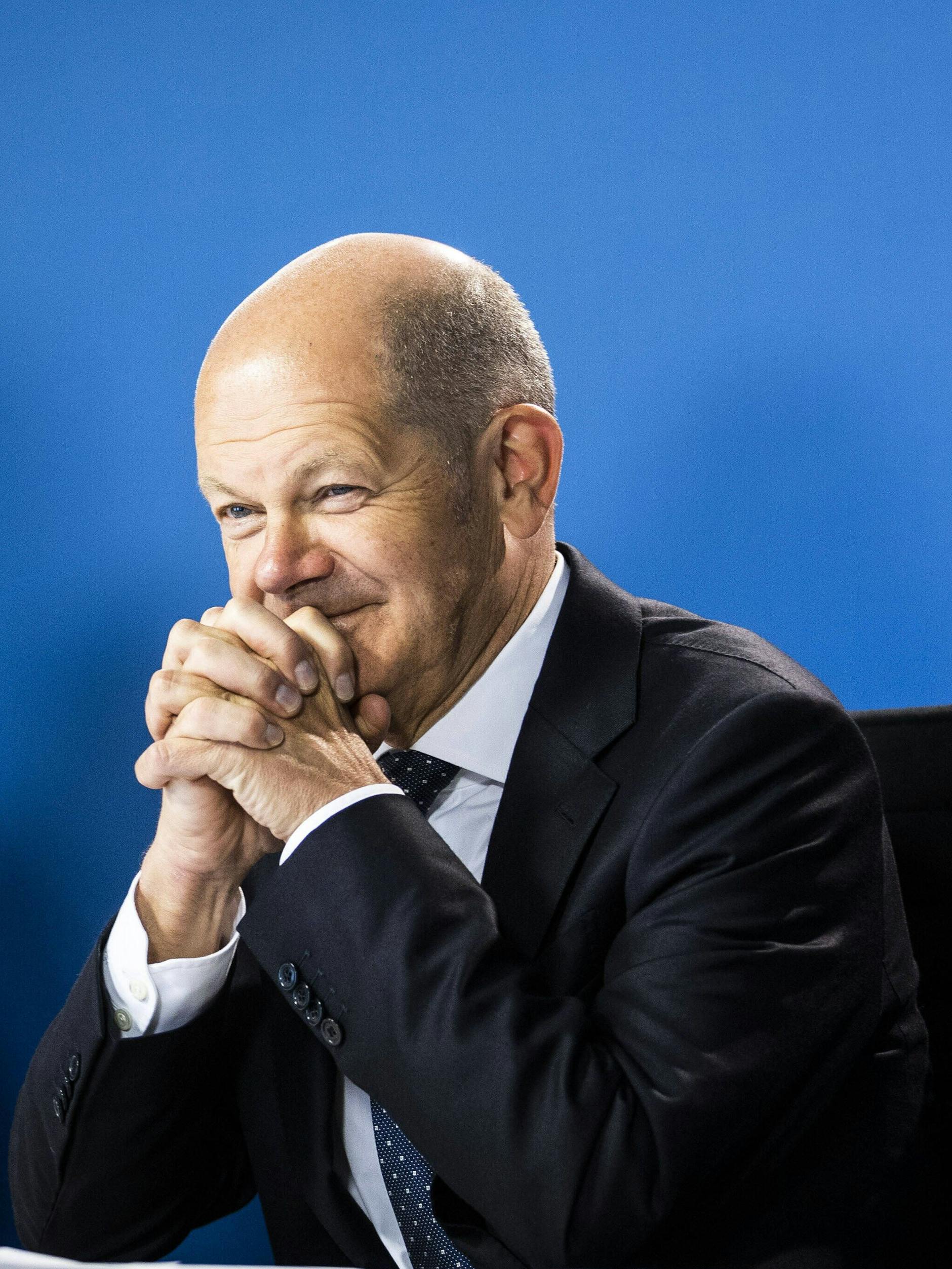 Olaf Scholz (SPD) rechnet fest mit der Kanzlerschaft.