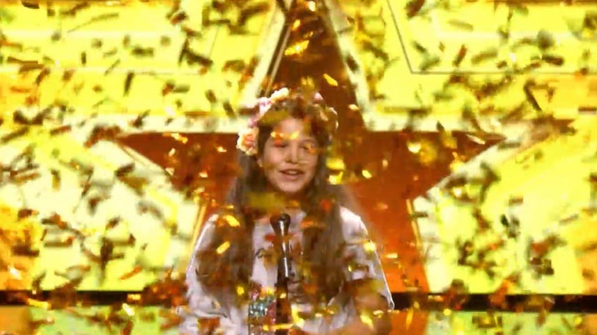 „Supertalent“-Wunderkind Elena bekommt den goldenen Buzzer.