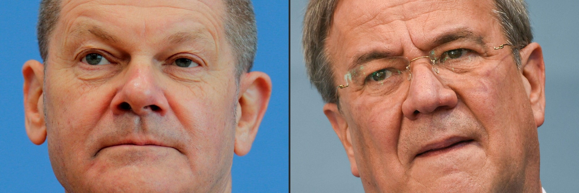 Olaf Scholz (SPD) hofft auf eine Ampelkoalition, für Armin Laschet ist das Jamaika-Bündnis die letzte Chance fürs politische Überleben.