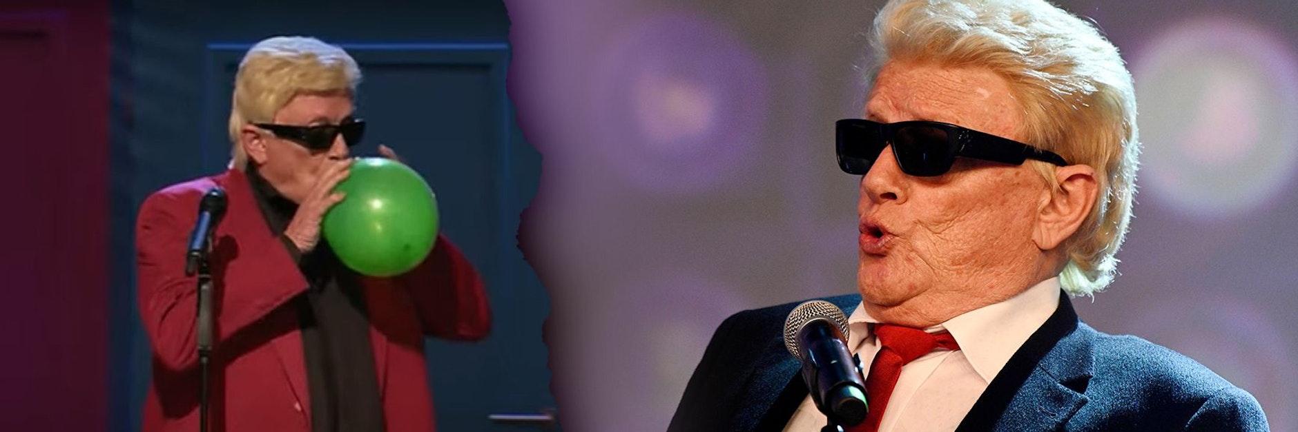 In der Comedy-Show „LOL“ trat Schlager-Legende Heino mit einem Helium-Ballon auf.