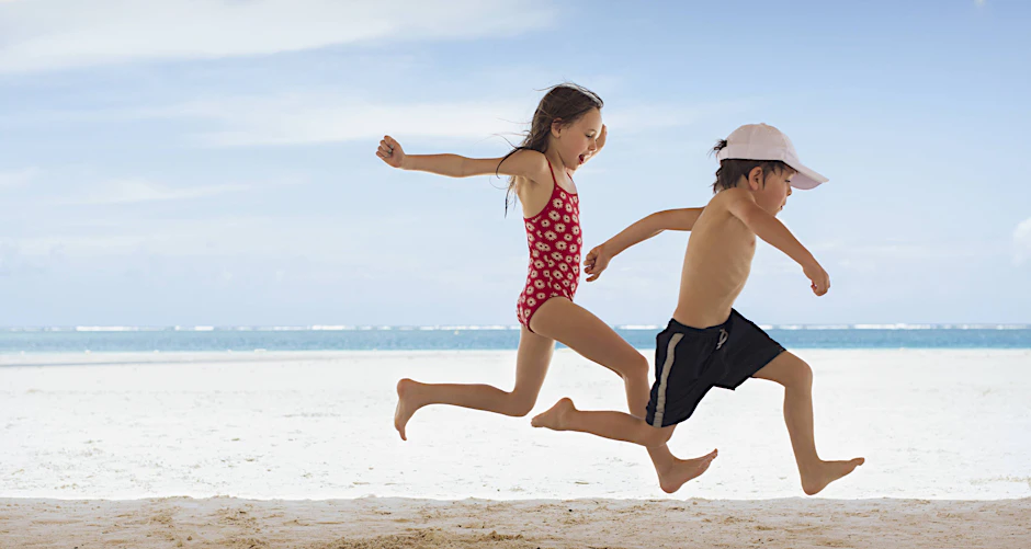 Den Stress vergessen: Urlaub mit Kindern am Meer.