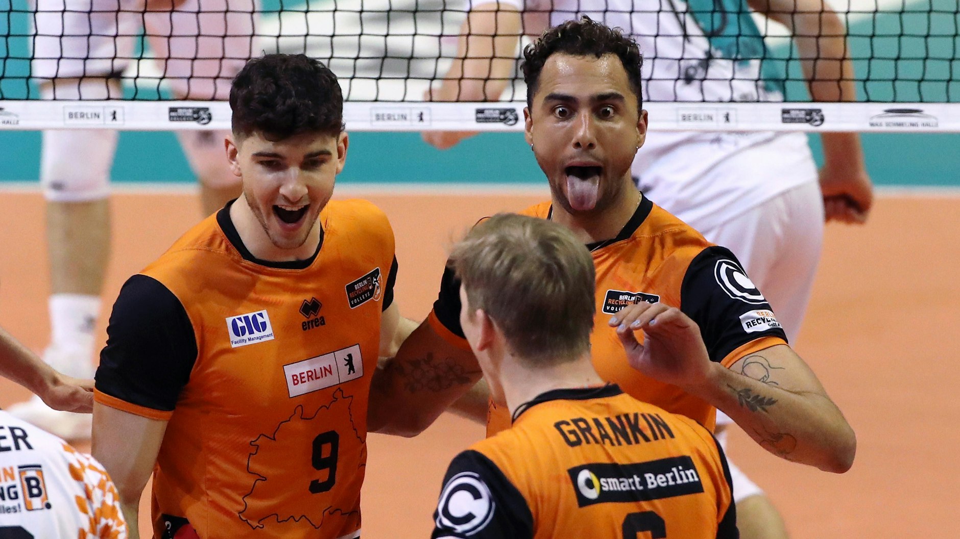 Die BR Volleys um Tim Carlé, Benjamin Patch und Sergej Grankin sollen geimpft in der Max-Schmeling-Halle wieder für Spektakel sorgen.