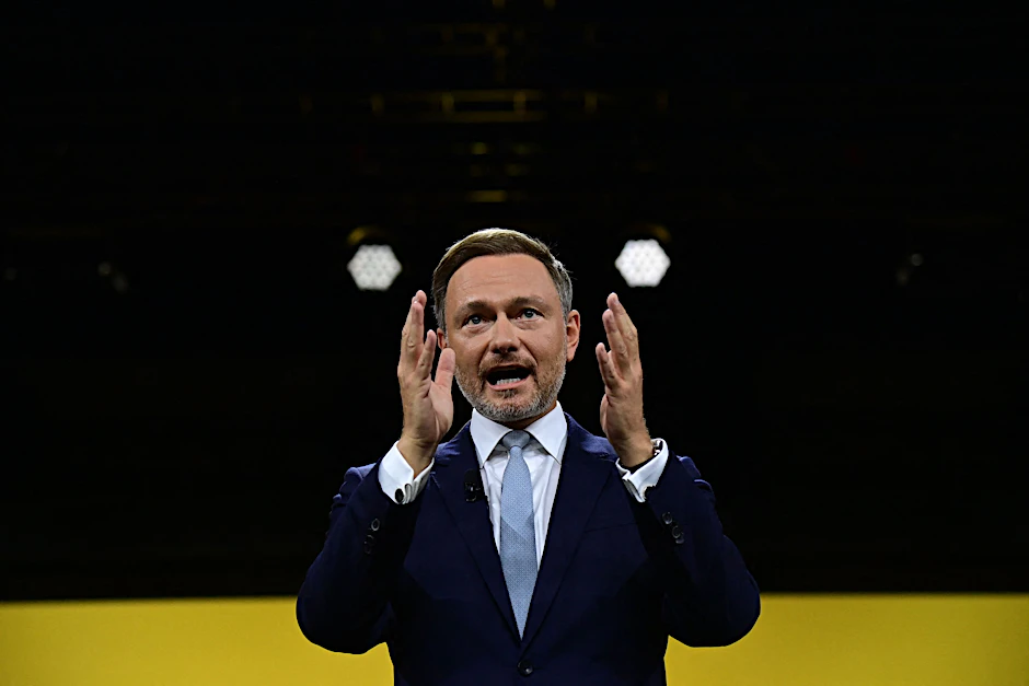 FDP-Chef Christian Lindner im Wahlkampf in Berlin.