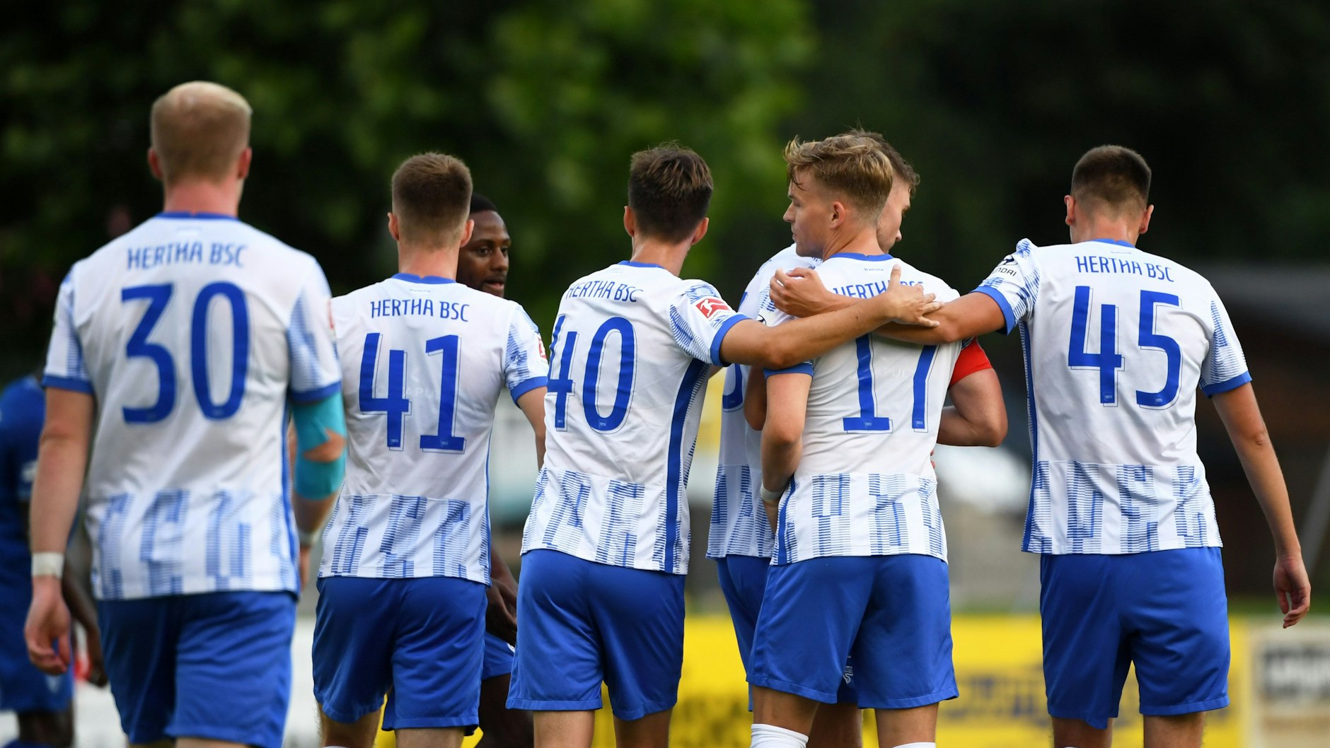 Hertha-Profis beim Testspiel in Bruck an der Großglocknerstraße (Archivbild).