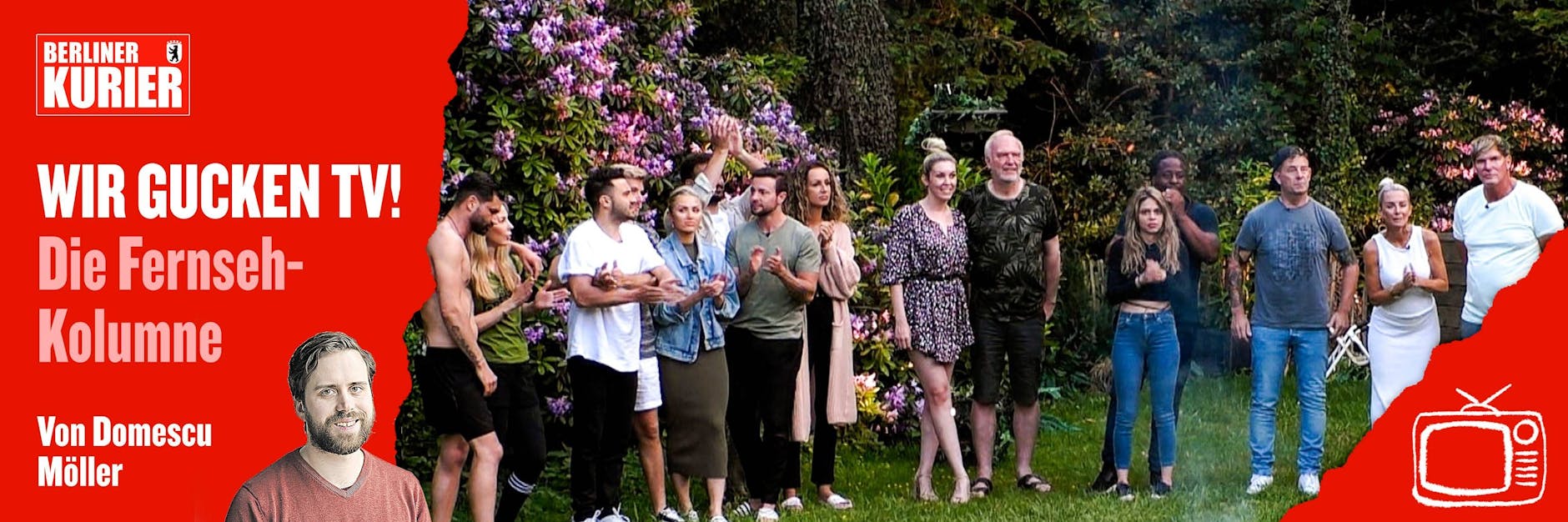 Das Sommerhaus der Stars kommt sieben Stunden in der Woche.