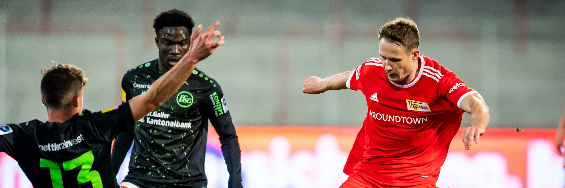 Paul Jaeckel gibt alles, aber bei Union wollte gegen St. Gallen nicht alles laufen. 