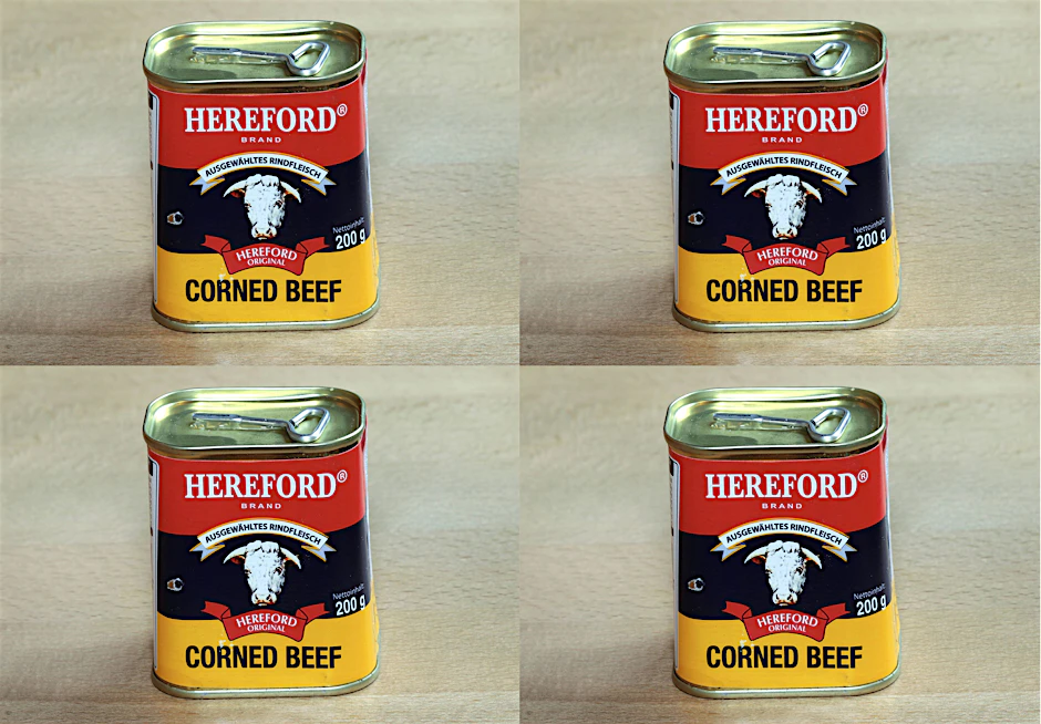 Früher edles Produkt aus Südamerika, heute verpöhnt wie Hundefutter: Corned Beef.