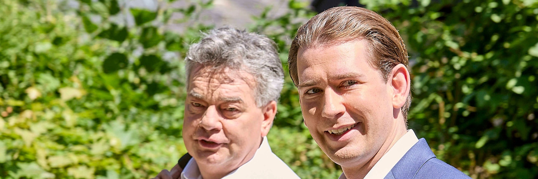 Im Sommer waren sie sich noch grün: Werner Kogler und Sebastian Kurz.