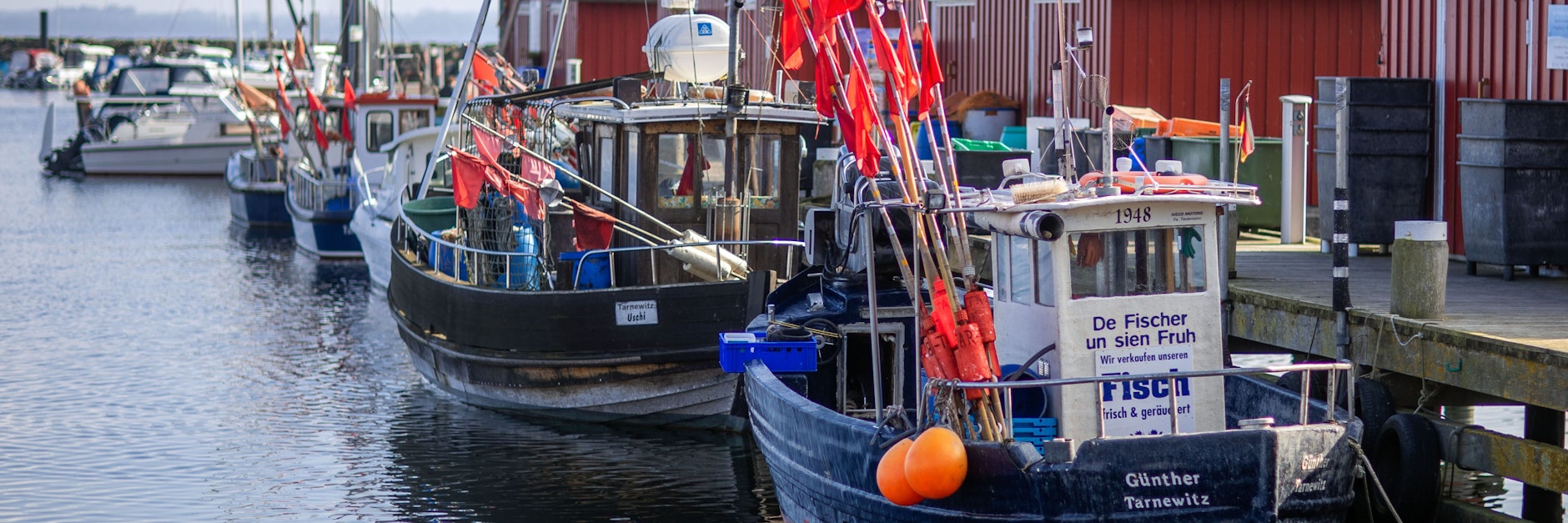 Fischkutter in Tarnewitz (Mecklenburg-Vorpommern). Mangels Fisch werden es immer weniger.