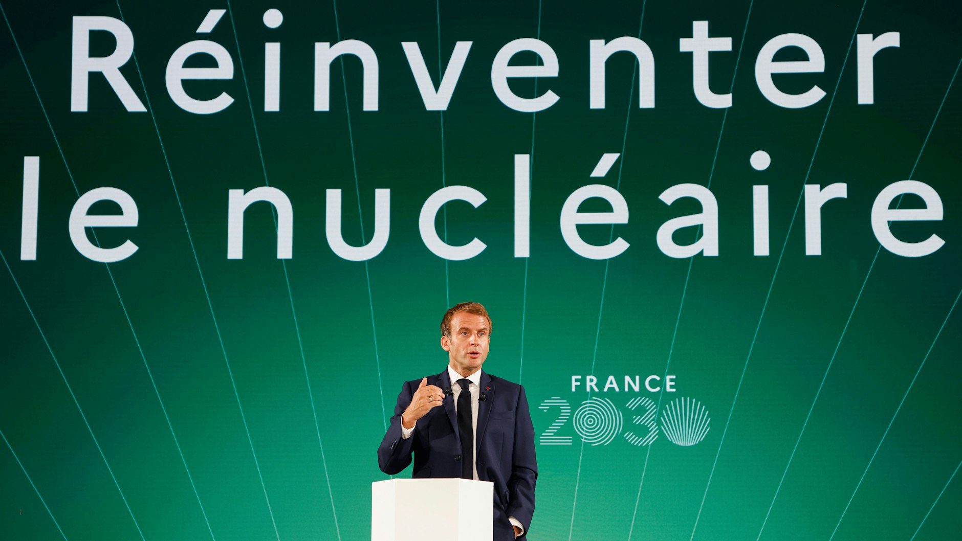 Emmanuel Macron sieht die nähere Zukunft der EU-Energiepolitik in der Kernkraft.&nbsp;
