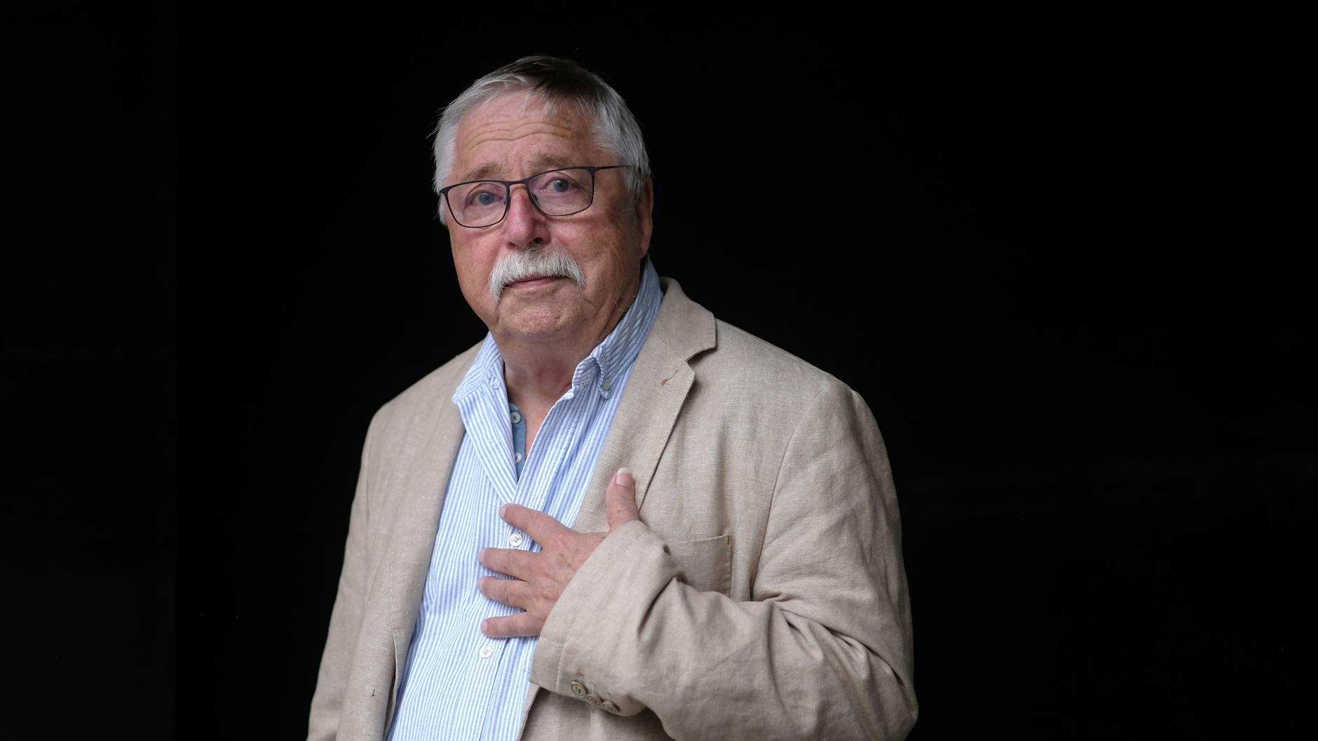 Wolf Biermann bei unserem Treffen in Berlin.<br>