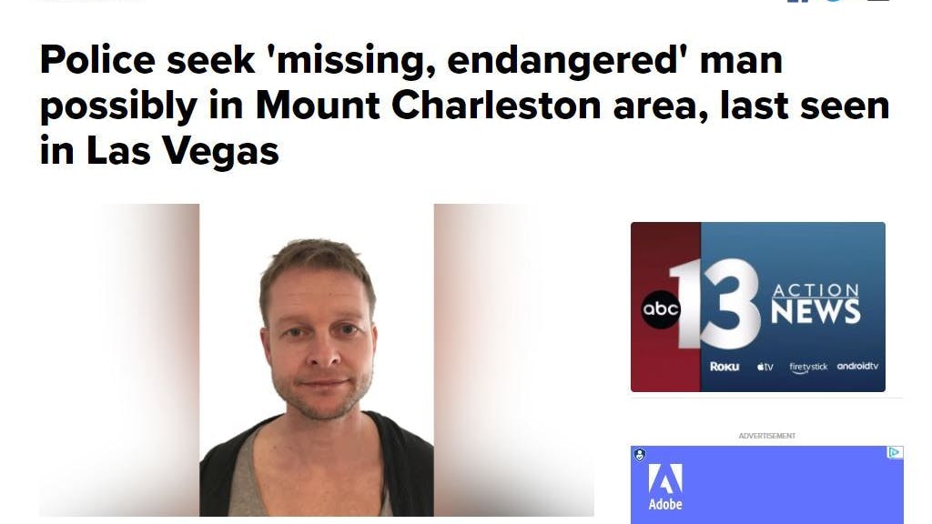 So berichtet KTNV über den Vermissten.