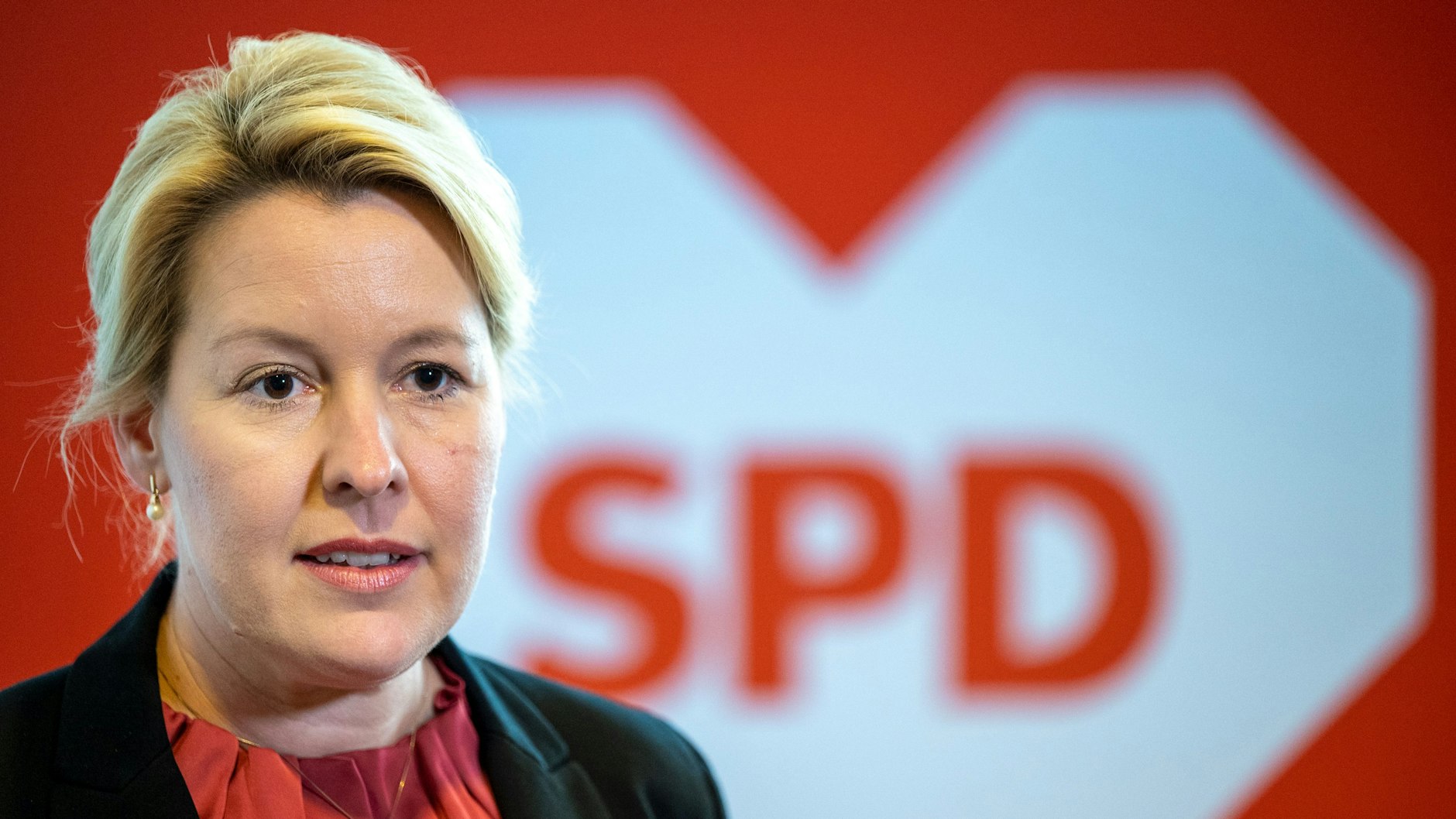 Franziska Giffey, Berliner Landesvorsitzende der SPD und aller Wahrscheinlichkeit nach zukünftige Regierende Bürgermeisterin von Berlin.