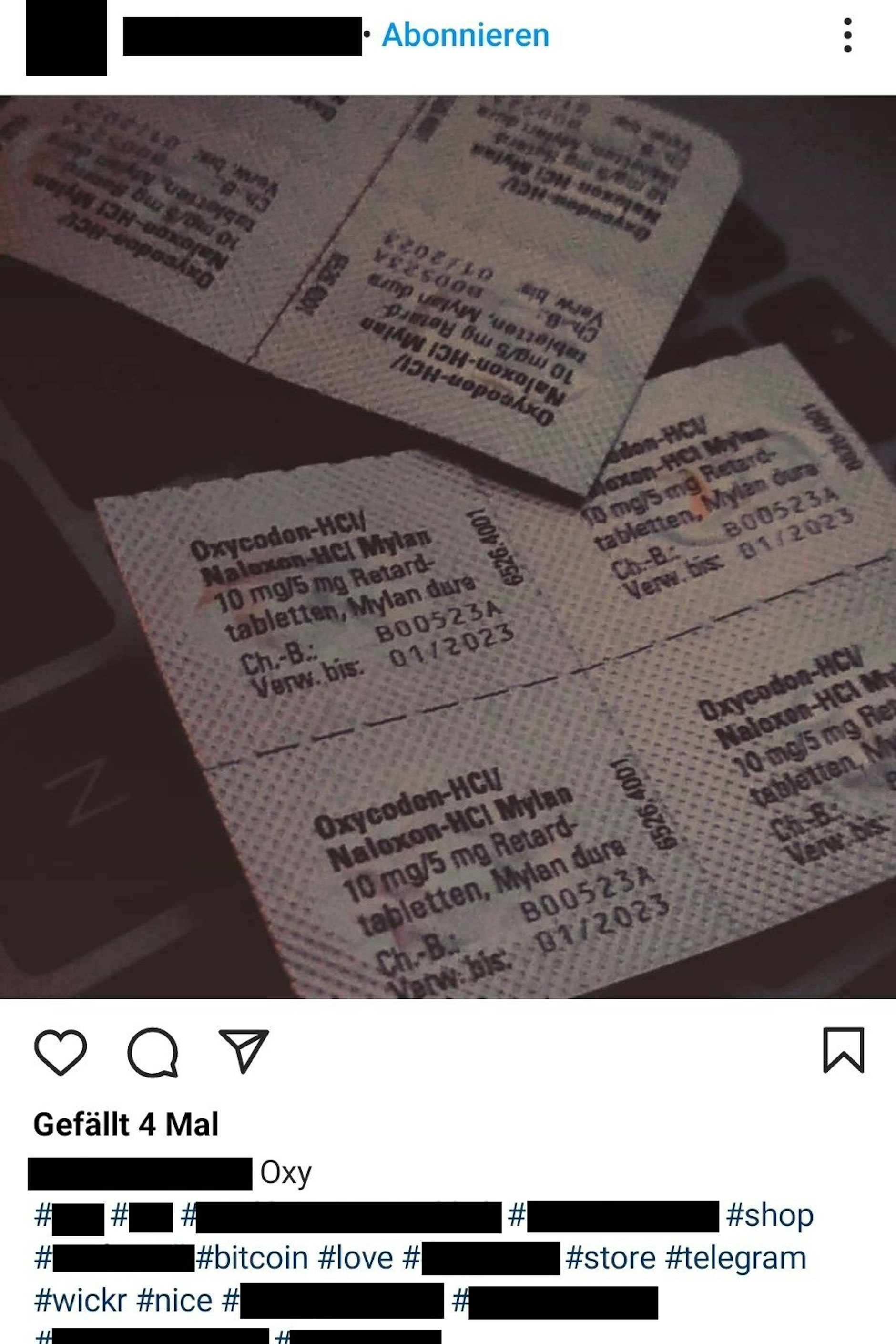 Auch über Instagram kann man ohne Probleme Drogen beziehen.