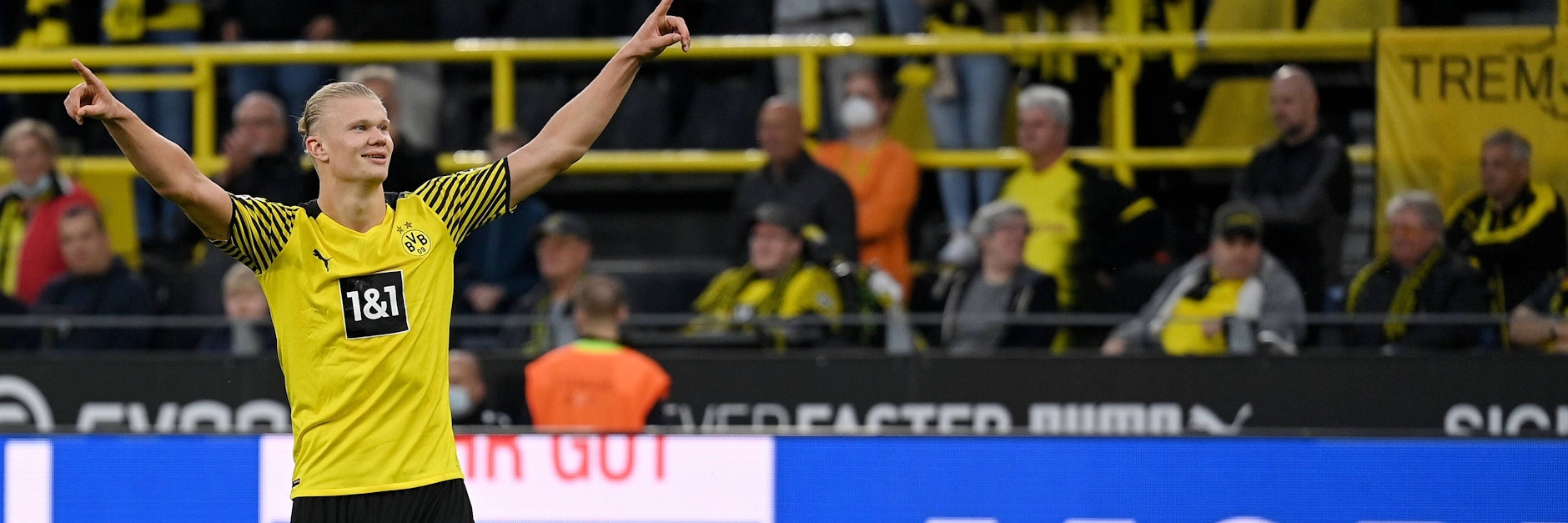 Erling Haaland ist Torjäger beim Bundesligisten Borussia Dortmund.