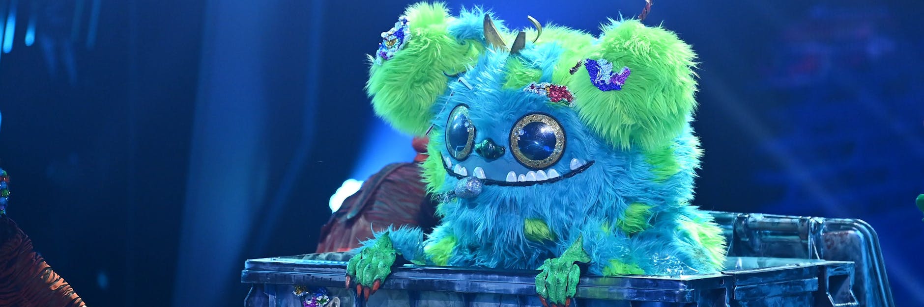 Wurde in der ersten „Masked Singer“-Episode der fünften Staffel erstmals gezeigt: Das Kostüm von Müll-Monster „Mülli Müller“. Unter der Maske versteckte sich Ex-„DSDS“-Star Alexander Klaws.