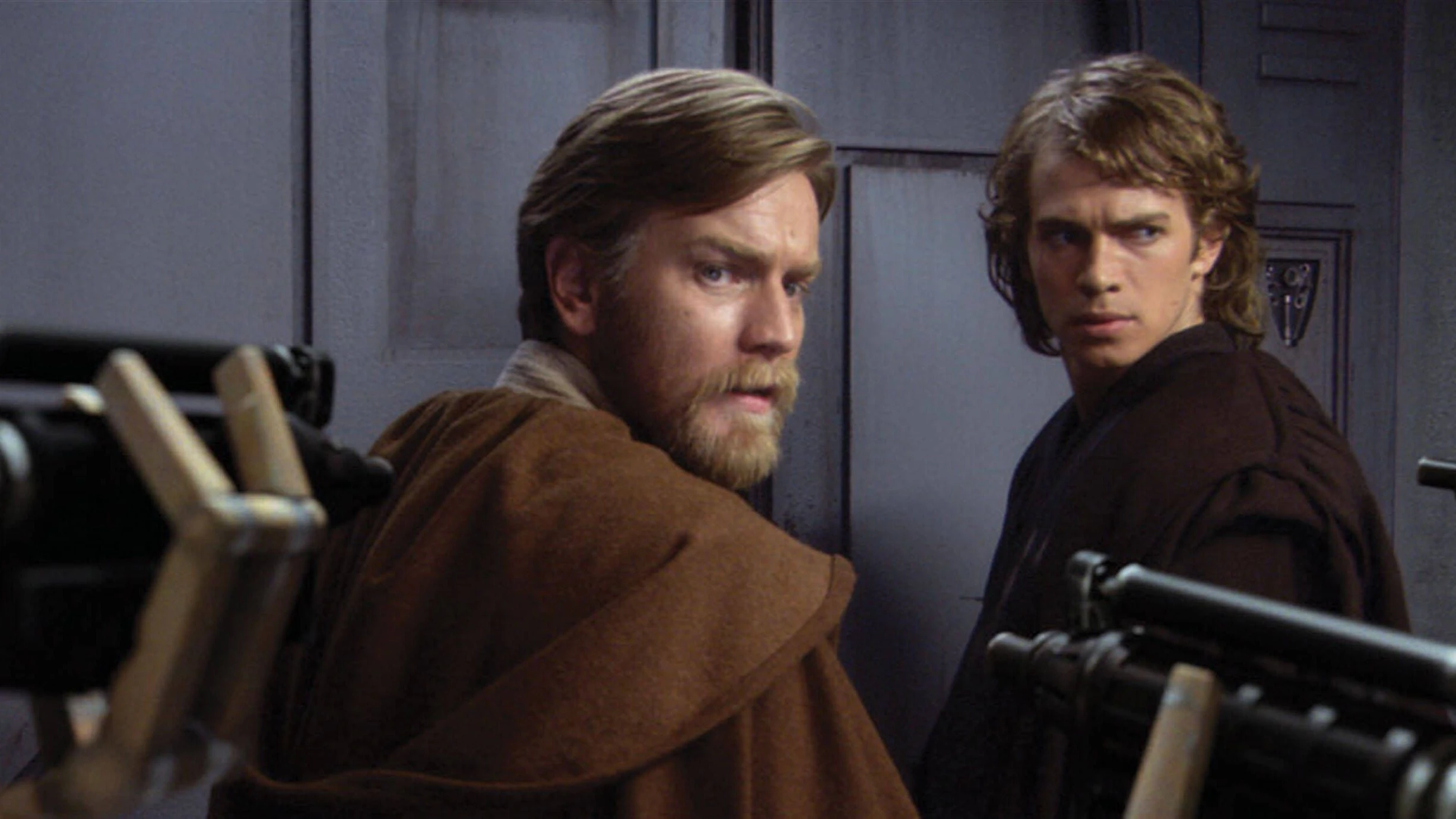 Ewan McGregor und Hayden Christensen in den Prequels als Obi-Wan Kenobi und Anakin Skywalker (später Darth Vader).