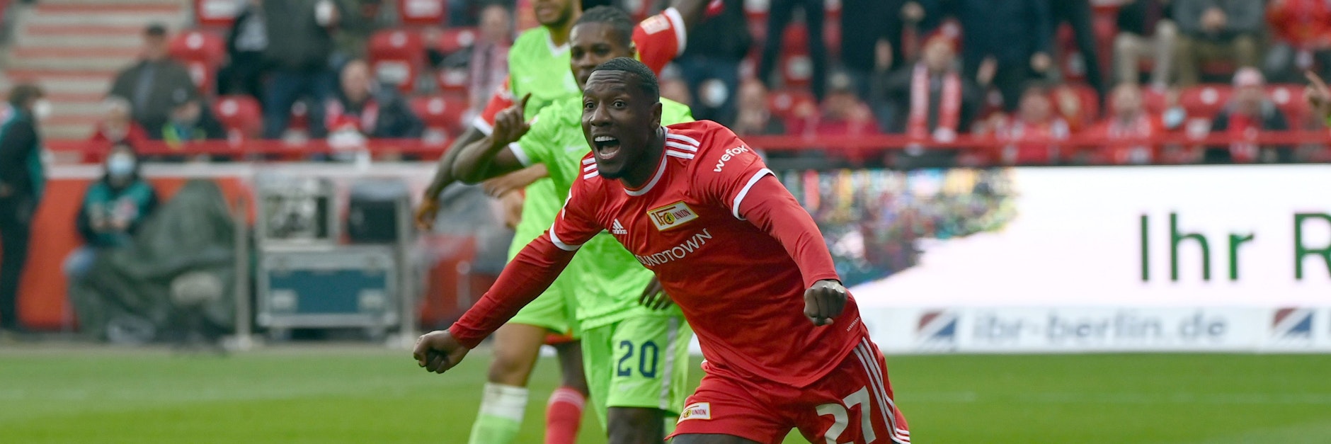 Sheraldo Becker feierte sein Tor gegen den VfL Wolfsburg nach wenig Freude in den vergangenen Woche ausgelassen.&nbsp;