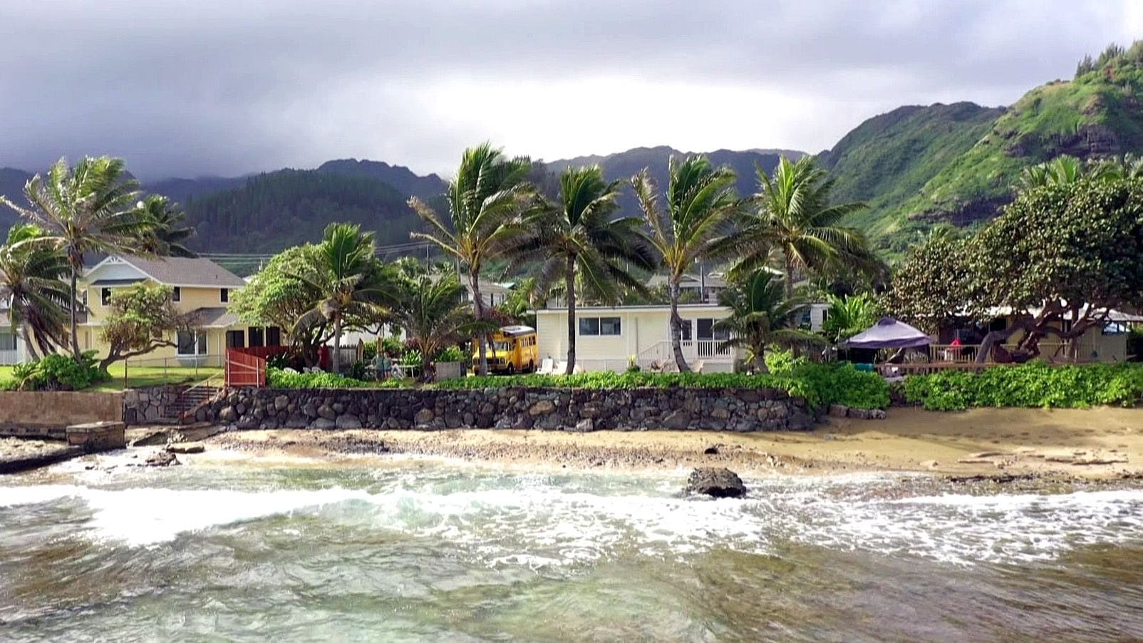 Der Blick auf das neue Beachhaus der Reimanns.