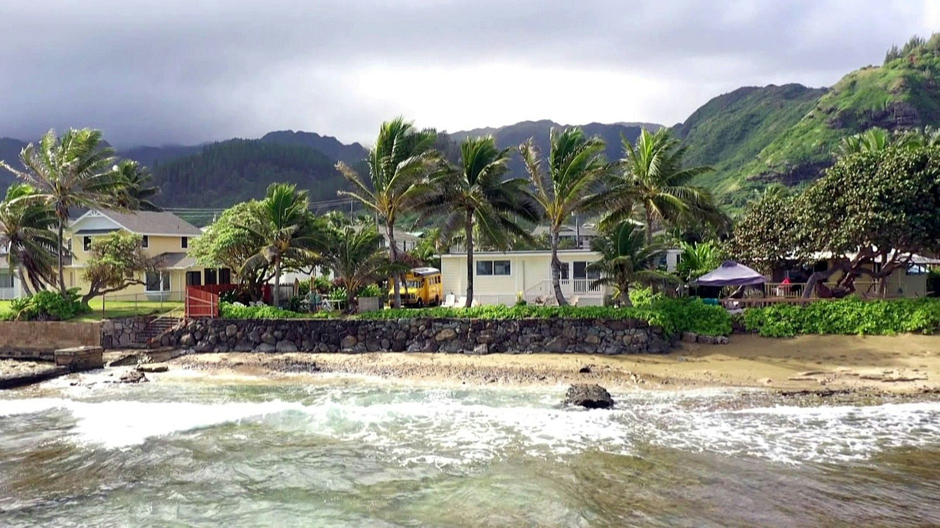 Der Blick auf das neue Beachhaus der Reimanns.