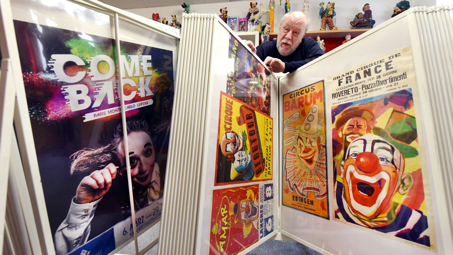 Hans-Dieter Hormann hat in seiner Sammlung auch zahlreiche Zirkus-Plakate.