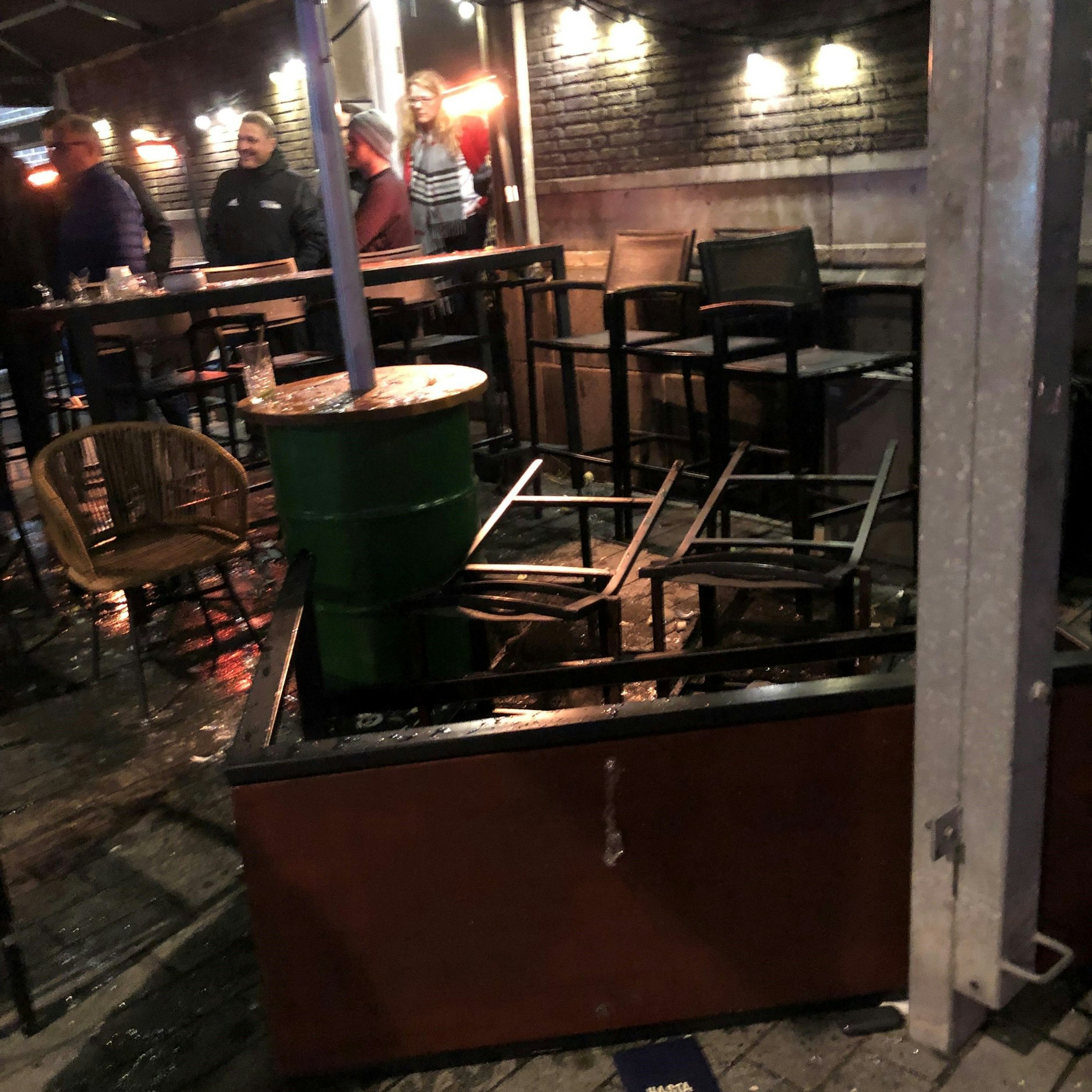 Ein Bild der Verwüstung. Zum Glück gab es keine schwerwiegenden Verletzungen.