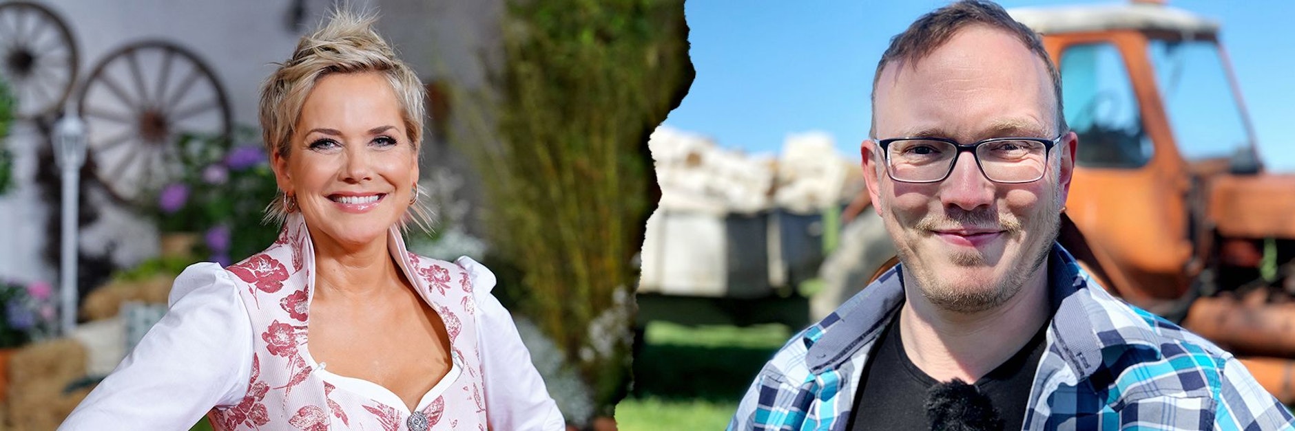 Inka Bause moderiert „Bauer sucht Frau“, doch einer ihrer Kandidaten, der fesche Landwirt Andy, steigt aus.
