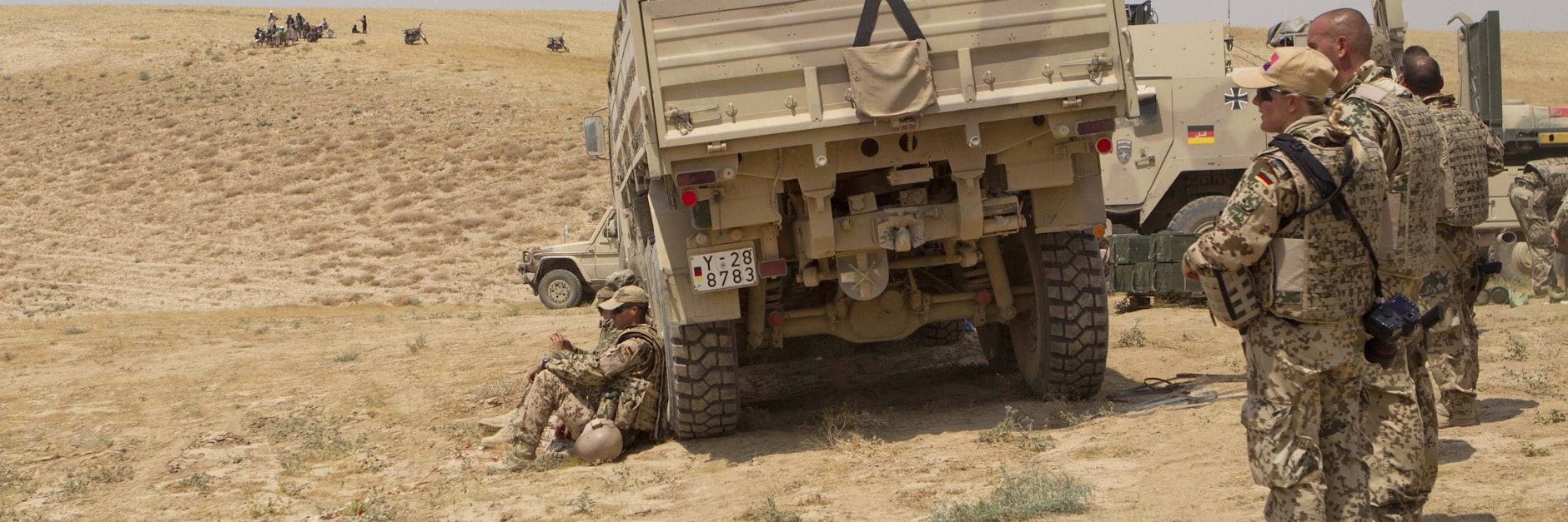 Bundeswehrsoldaten in Afghanistan. Zwei ehemalige Soldaten sollen geplant haben, ihre Erfahrungen als Söldner im Jemen zu nutzen. Sie wurden festgenommen.<br>&nbsp;