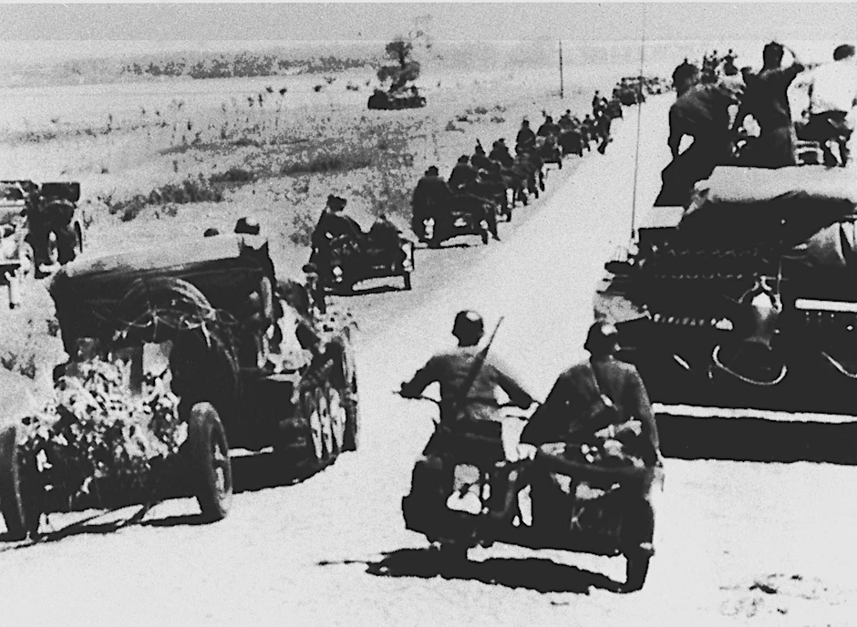 Wehrmachtsoldaten während des Russlandfeldzugs im Zweiten Weltkrieg (Symbolbild).