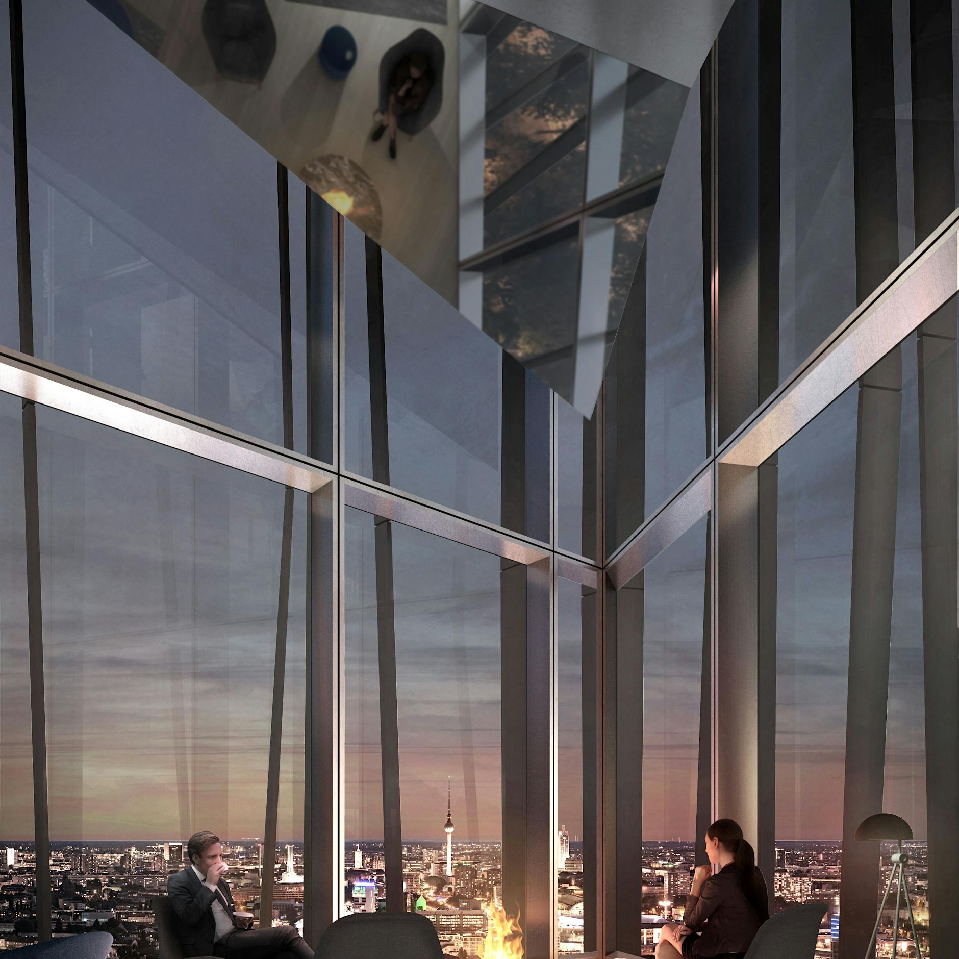 Berlins höchstes Hochhaus: 176 Meter steil rauf und 30 Meter tief. Sie werden nicht glauben, wie die Idee dazu entstand