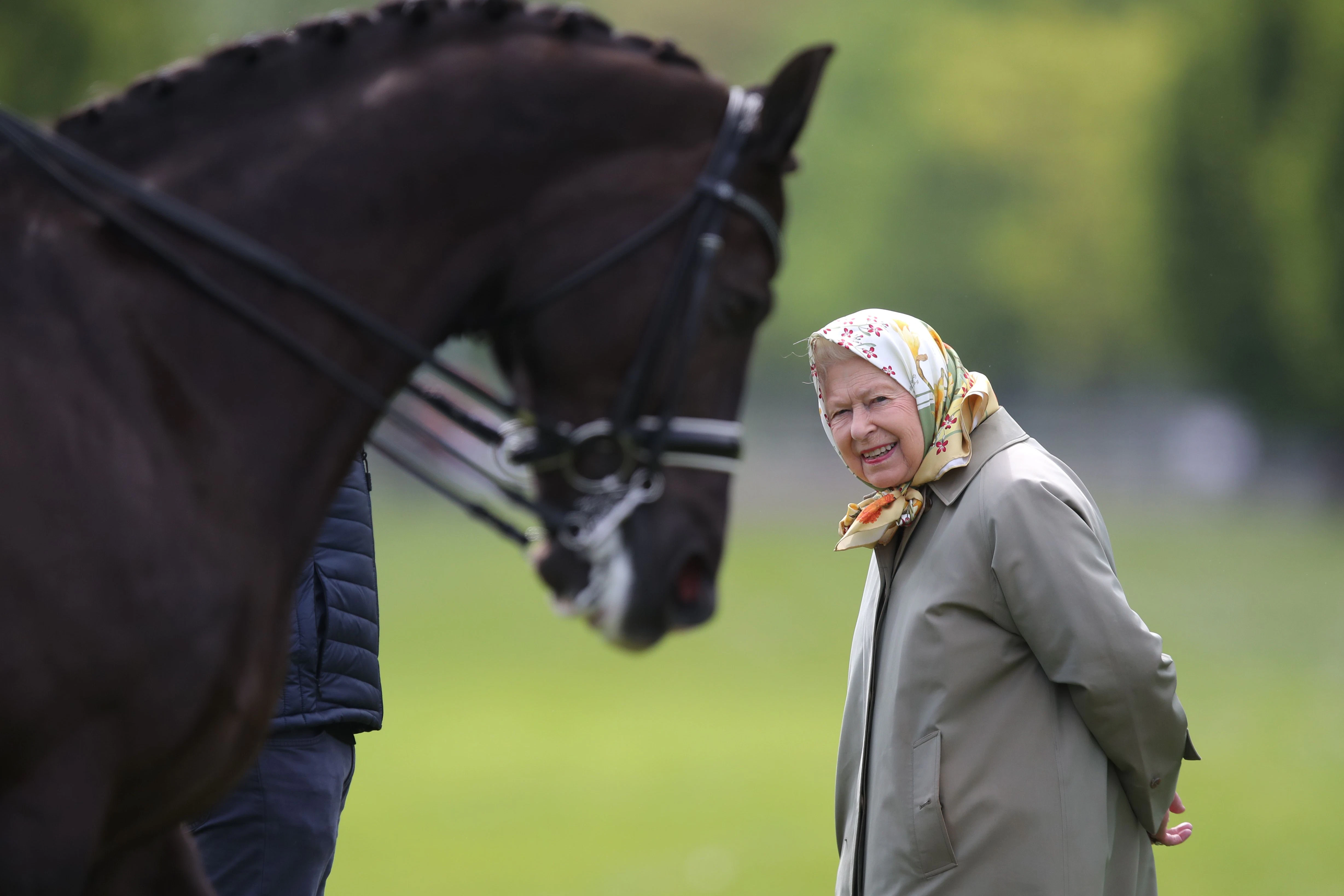 Elizabeth II. auf der Royal Windsor Horse Show im Mai 2019.&nbsp;